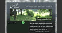 Desktop Screenshot of foxcreekapts.com