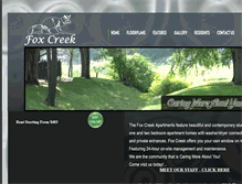 Tablet Screenshot of foxcreekapts.com